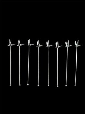 NEW Grey Goose Vodka Metal Swizzle Sticks Bar Accessories - lot of 8